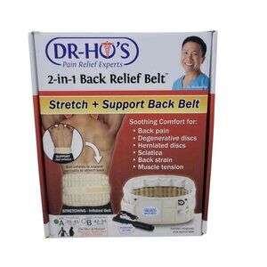 DR-HO'S 2-in-1 Decompression Belt Lower Back Pain Relief Size A 25-41 Inch & CD